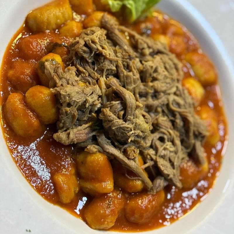 GNOCCHIS CON PLATEADA MECHADA