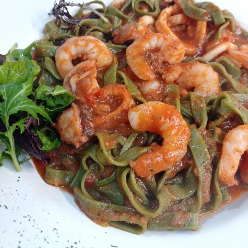 FETUCCINI ESPINACA - MARINERA ROSSA