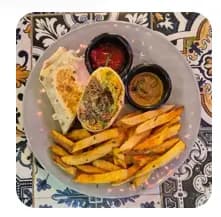 Burrito de Res (AL PLATO)