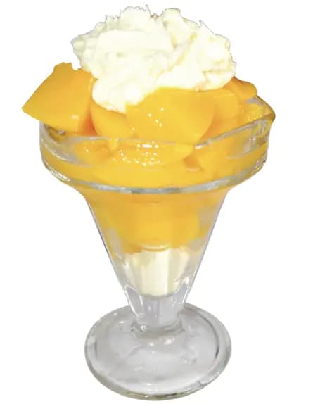 Durazno con crema