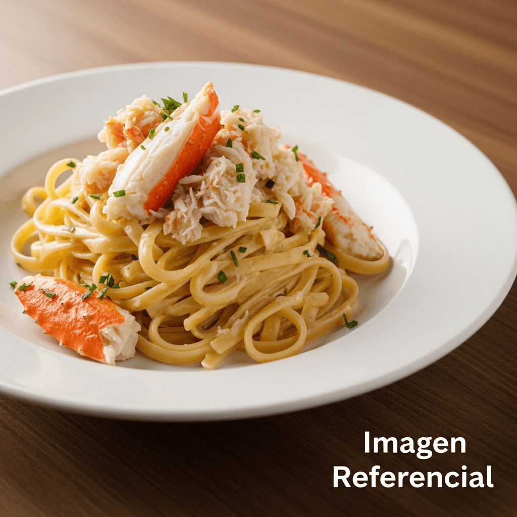 FETUCCINI EN SALSA DE CENTOLLA Y JAIBA