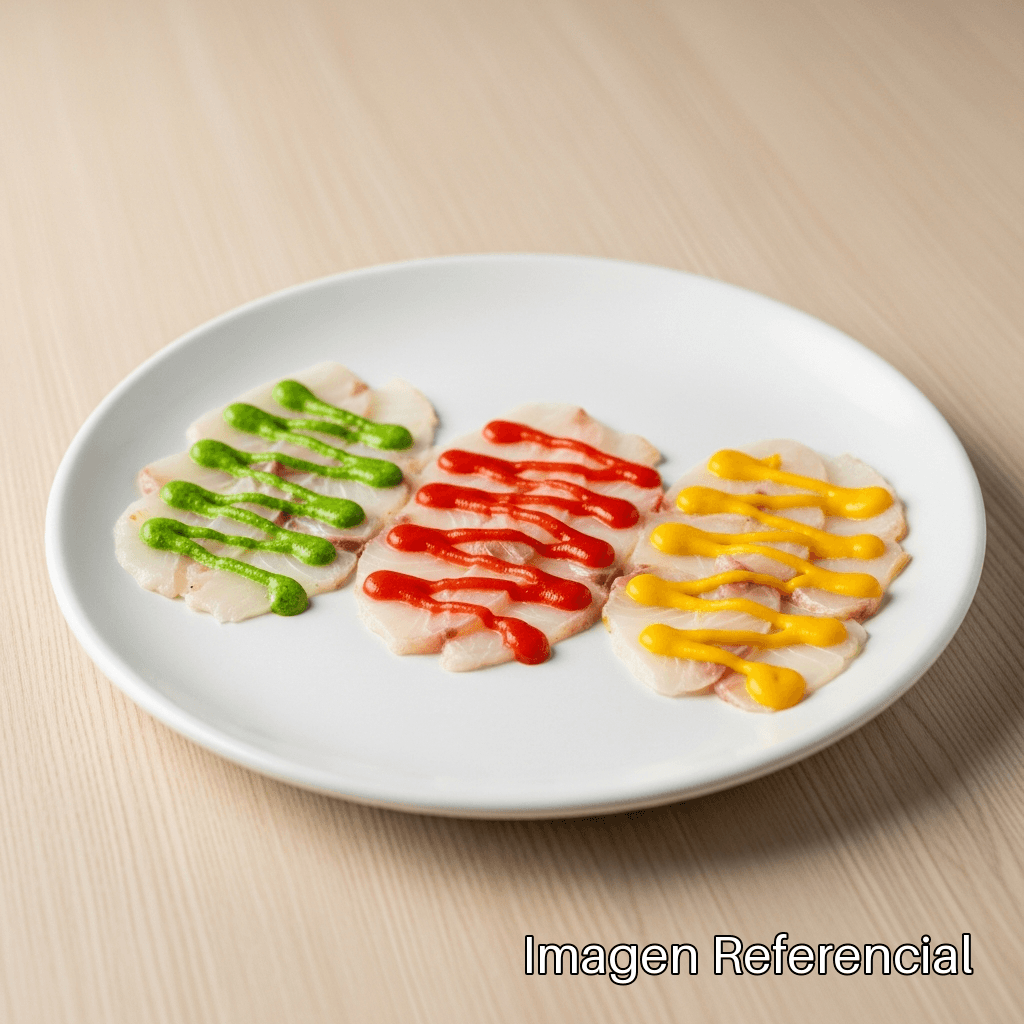 TIRADITO DEL CHEF (tres deliciosos tipos de tiradito)