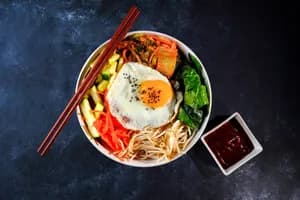 Bibimbap de Vegetales