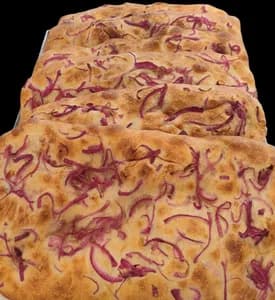 focaccia de cebolla morada