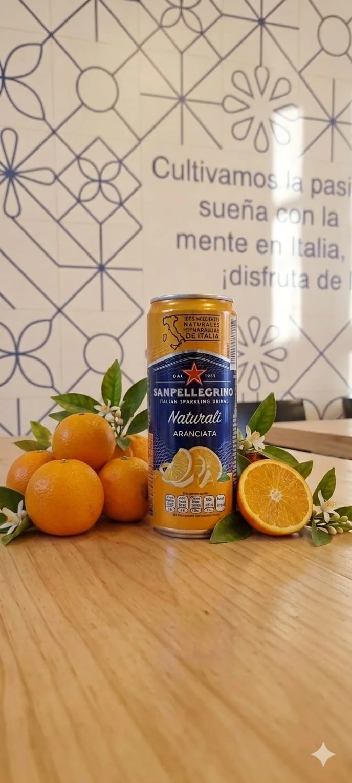 Aranciata San Pellegrino.