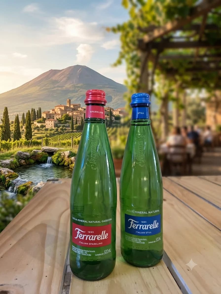 Agua Ferrarelle Natural con gas 500ml