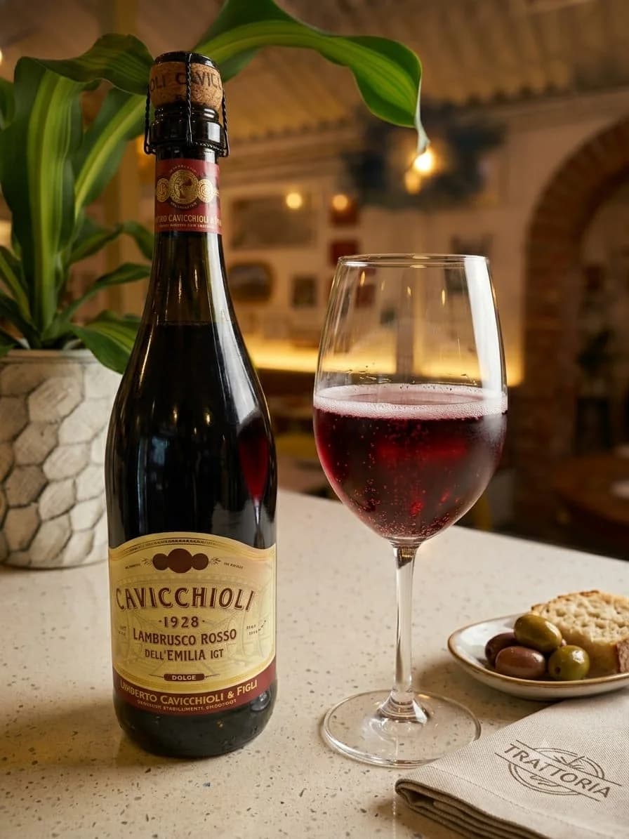 Copa de Vino Lambrusco Rosso Dell Emilia