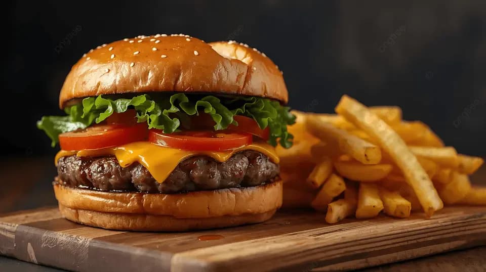 Hamburguesa XL Clásica más PapasFritas.