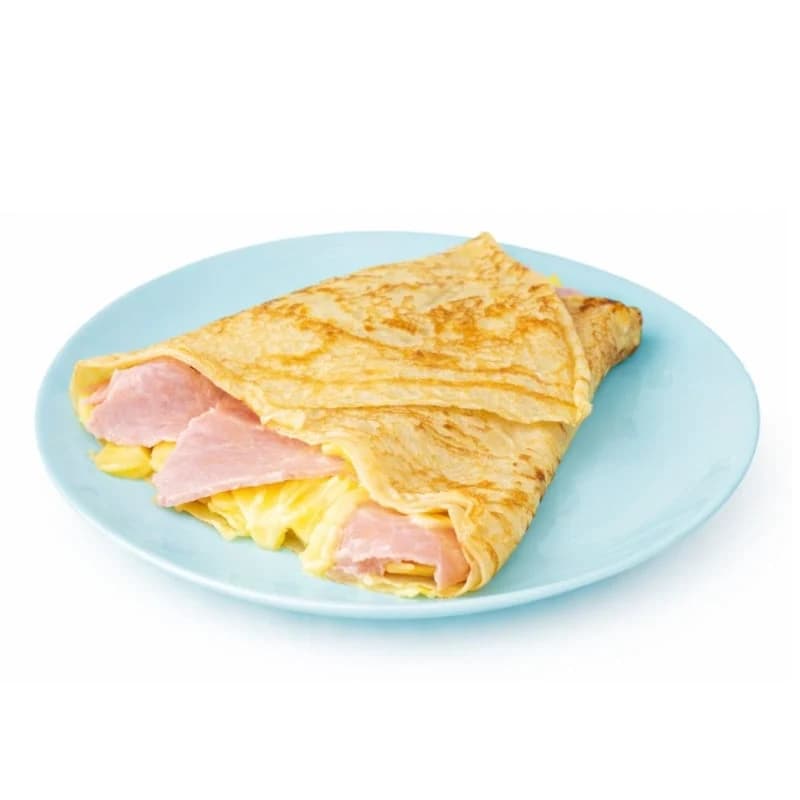 Crepe Con Jamón y Queso