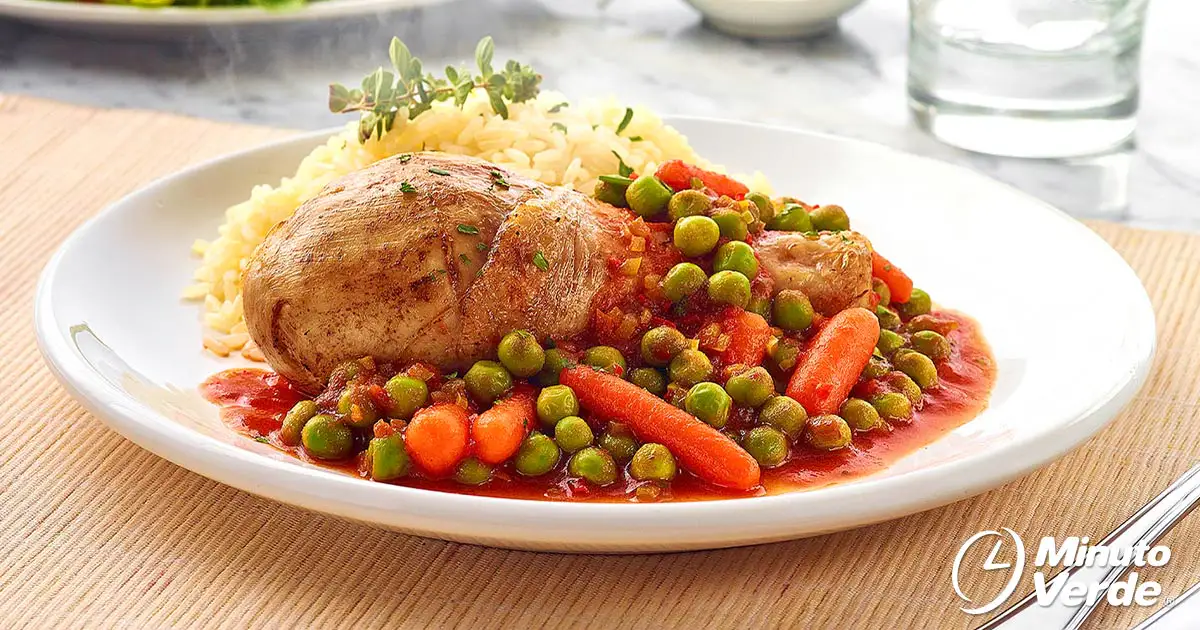 Estofado de pollo con arroz