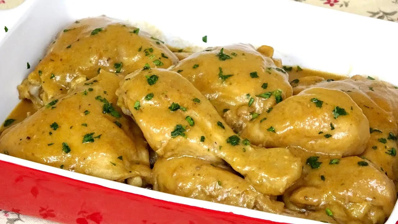 Presas de pollo en salsa