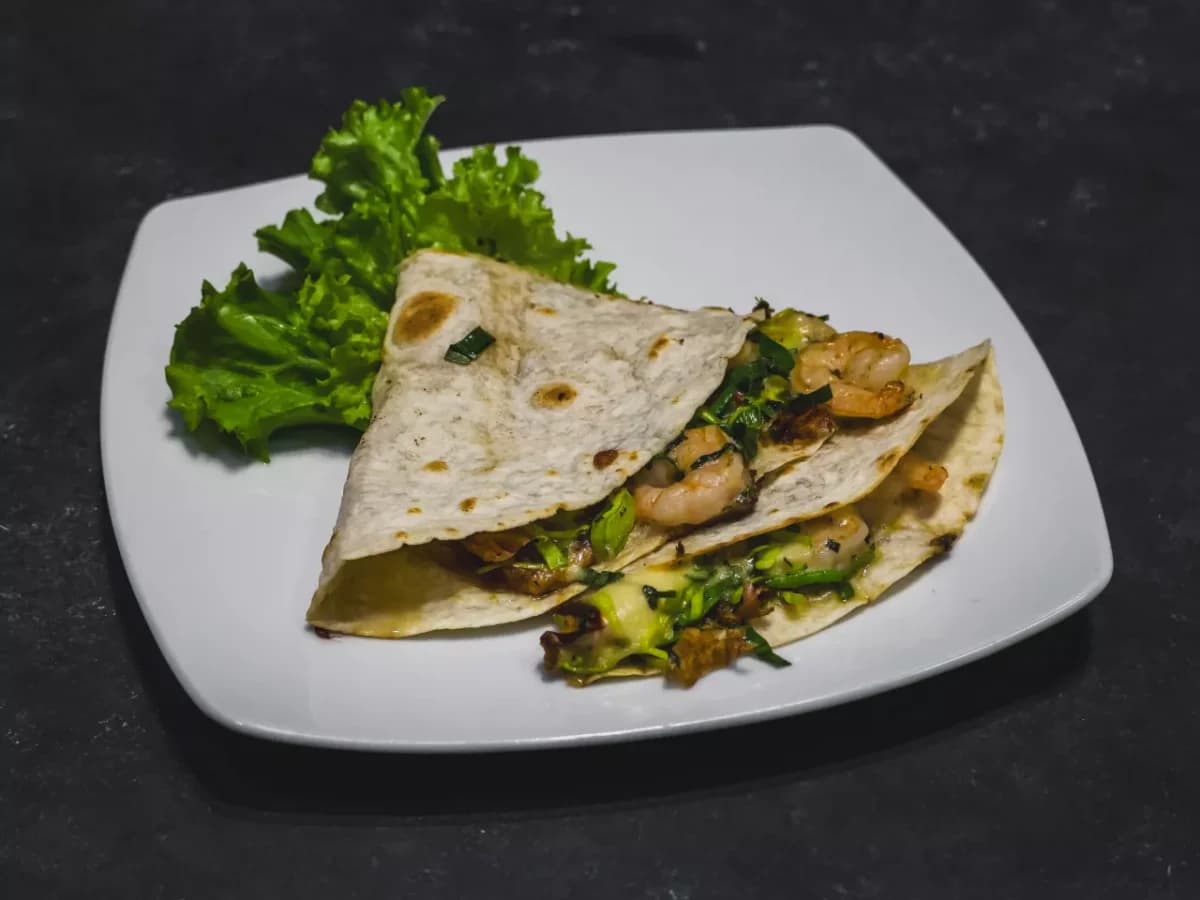 Quesadillas Camarón al Ajillo