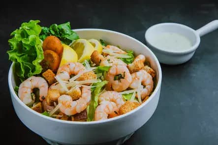 Shrimp caesar salad