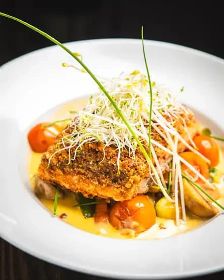 Salmon a las finas hierbas