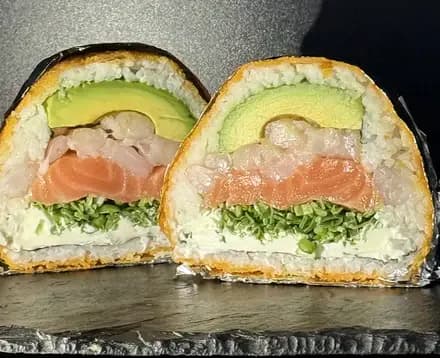 SUSHI BURGUER ESPECIAL (camaron y salmon)
