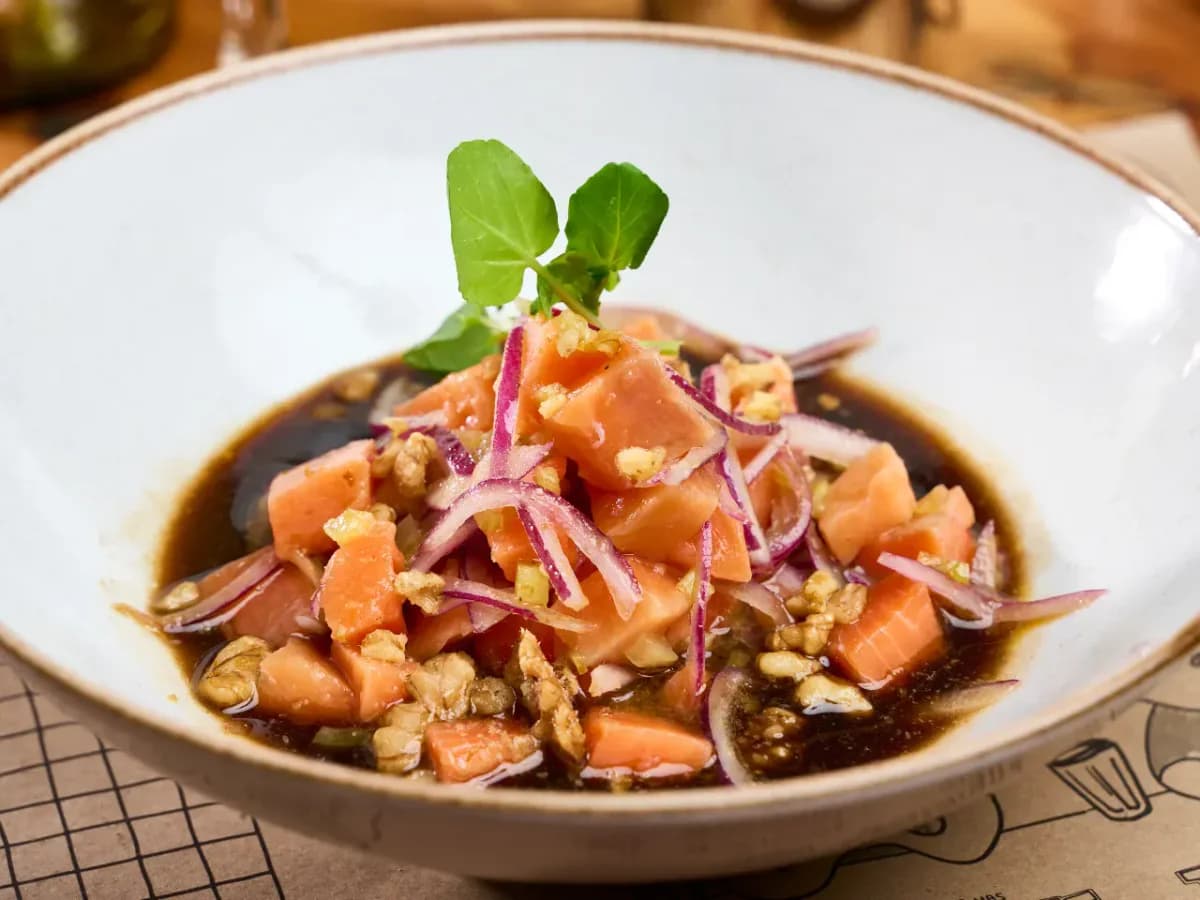 Ceviche de salmón