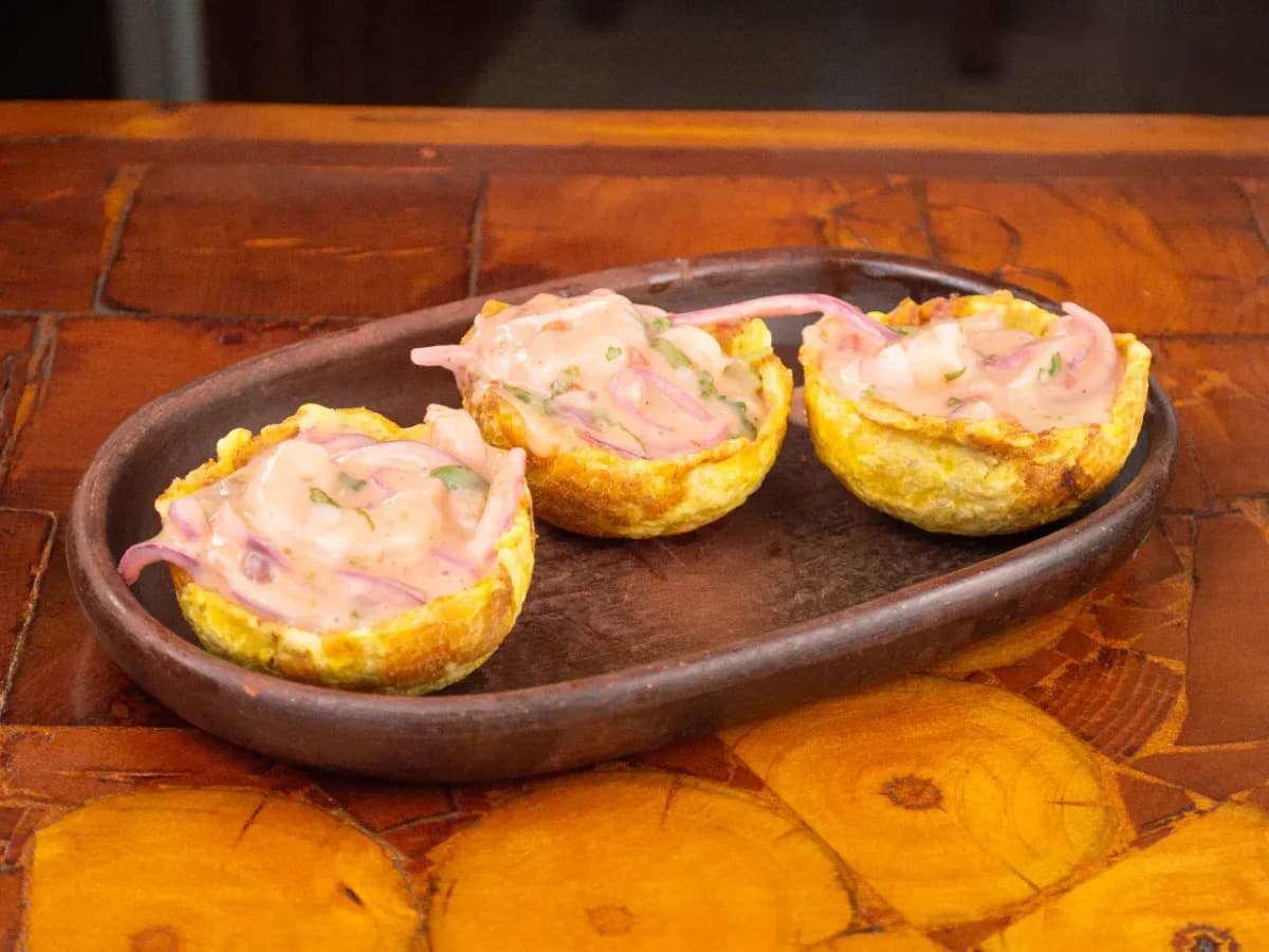 Canastas de Platano Camarones