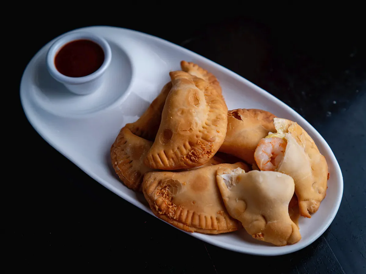 Empanaditas queso camarón
