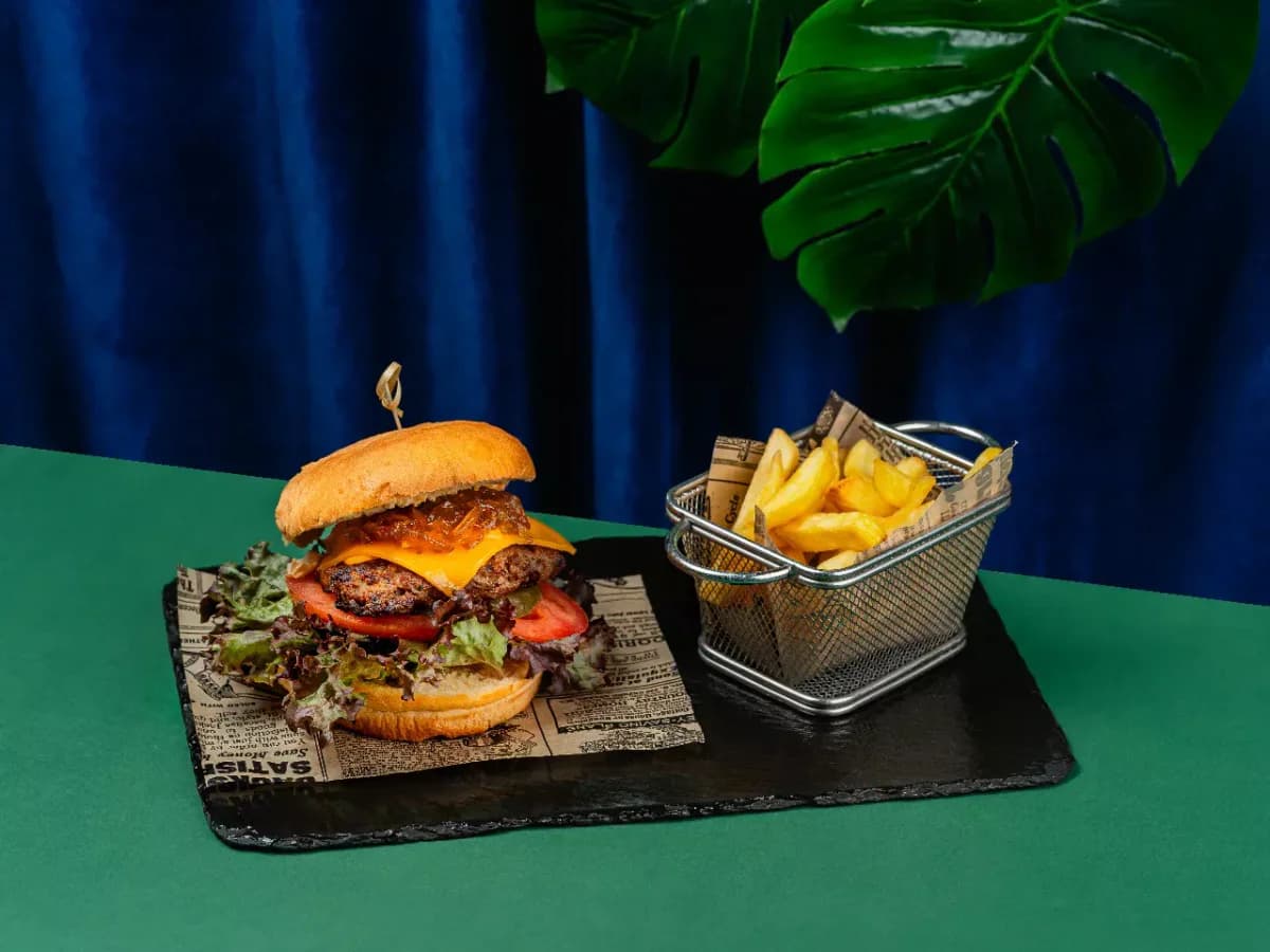 Hamburguesa con queso