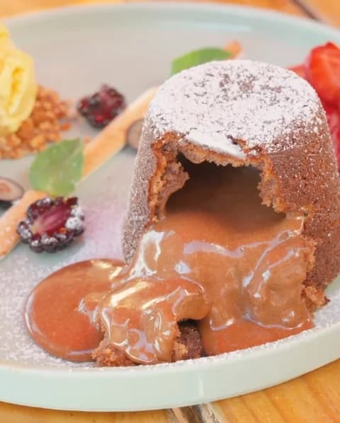 Volcán de chocolate