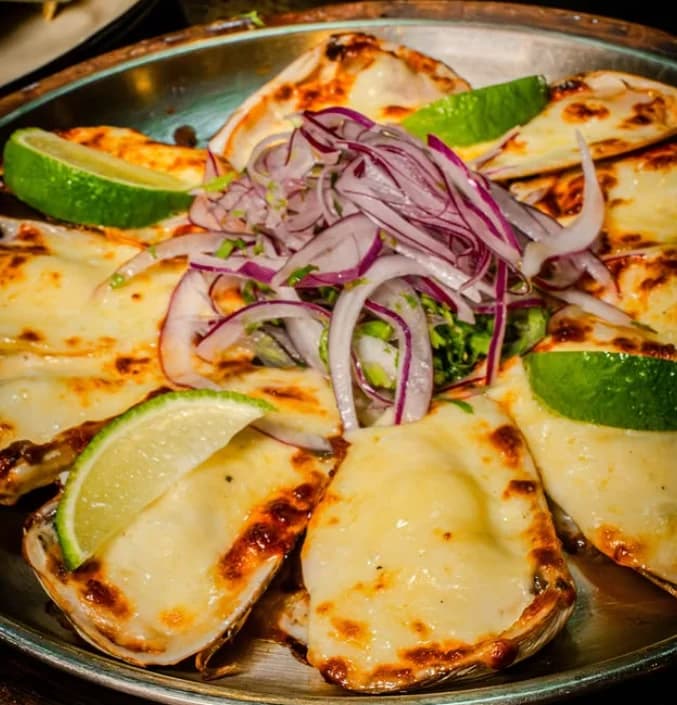 Ostiones gratinados
