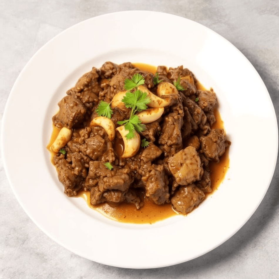 Carne con Salsa de Ajo