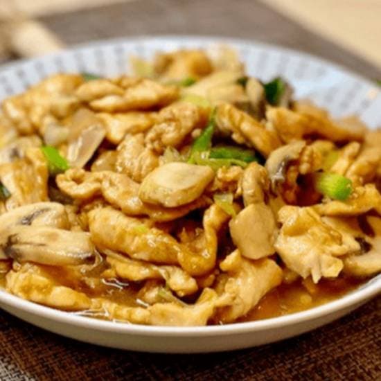 Pollo con champiñón