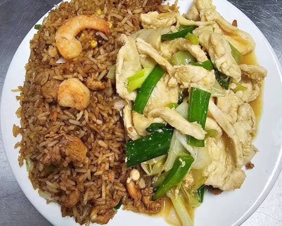 Oferta colacion pollo Mongolino con Arroz chino