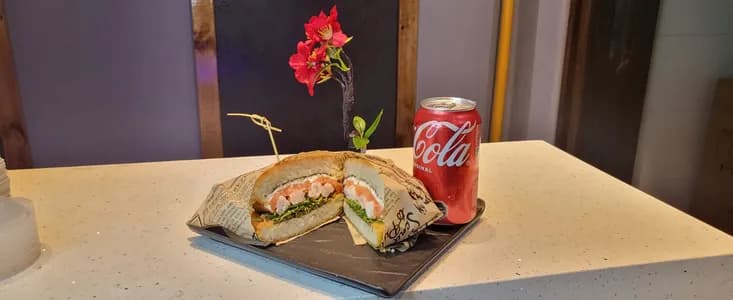 Burger Sake Ebi + 220 ml