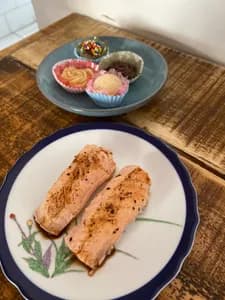 Nigiri de Salmón Flambeado (2u)