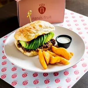 Ciabatta Mechada, Queso y Palta